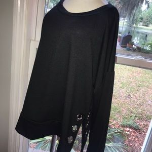 black long sleeve top